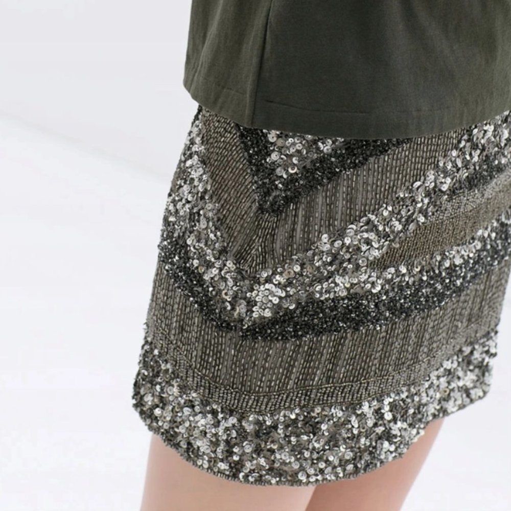 Zara Sequin Mini Skirt